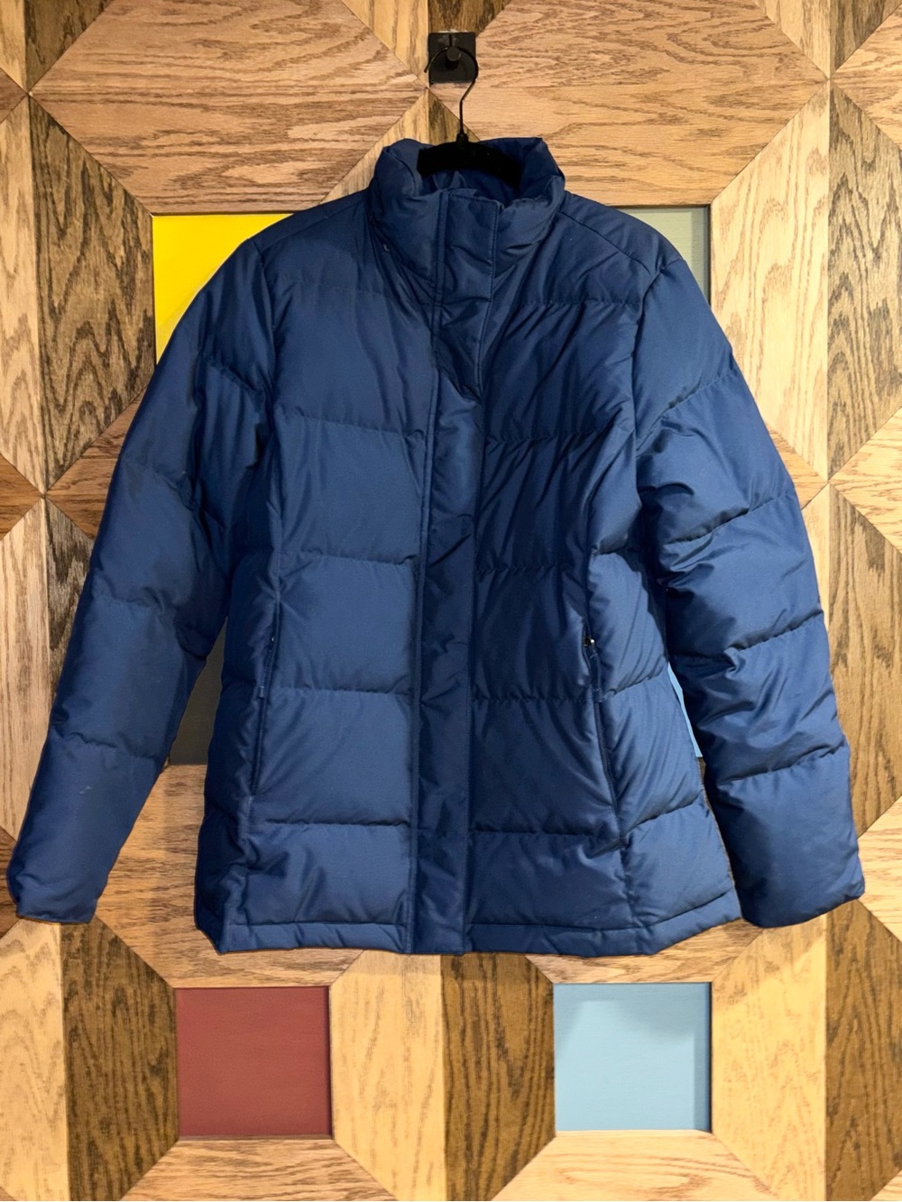 L.L. Bean Puffer Jacket Women’s Blue Ultrawarm Down Full Zip Outdoor Coat Sz S